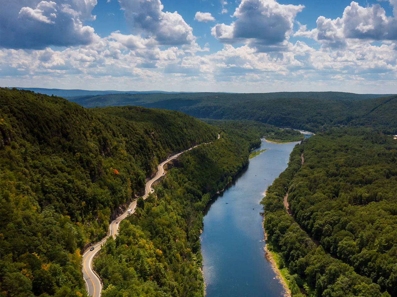 Appalachian river valley