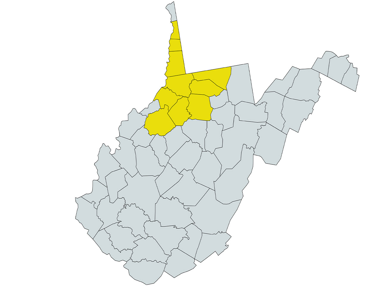 Landscape in West Virginia